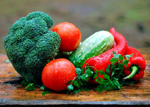 Verduras frescas para dieta alcalina