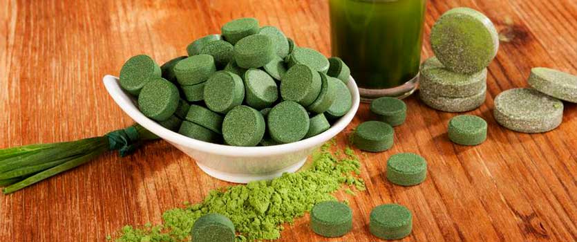 Suplementos de espirulina