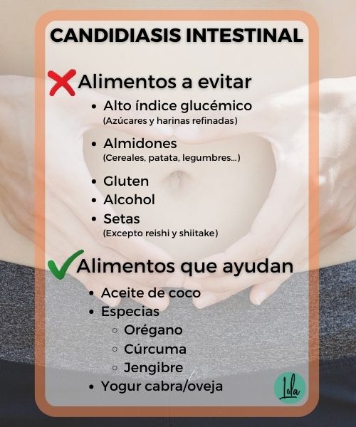 candidiasis intestinal alimentos