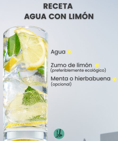 como preparar agua limon