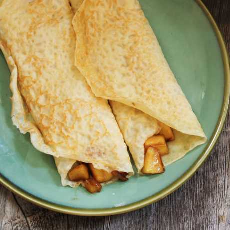 Crepes keto de manzana 8