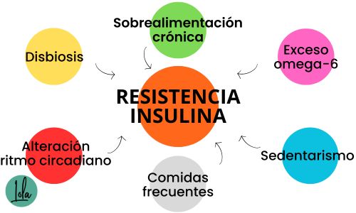 causas resistencia insulina