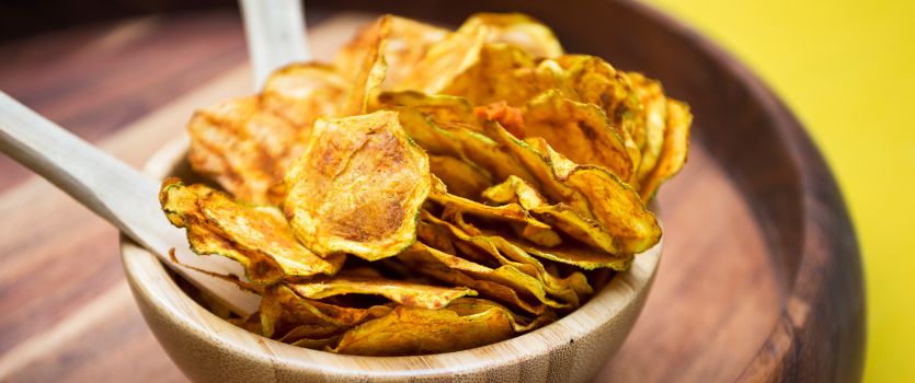 Chips de calabacín con tahín 1