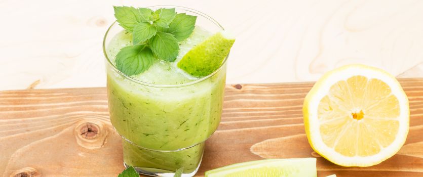 Smoothie de pepino y limón 1