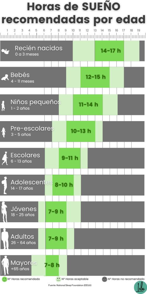 cuantas horas tienen que dormir adultos